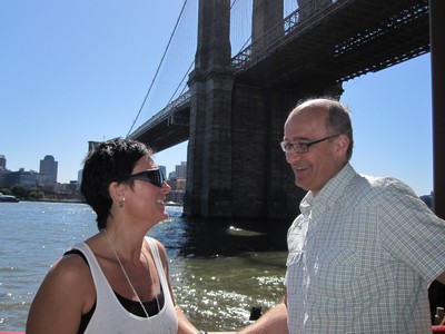 Anna-Lena & Anders vid Brooklyn Bridge